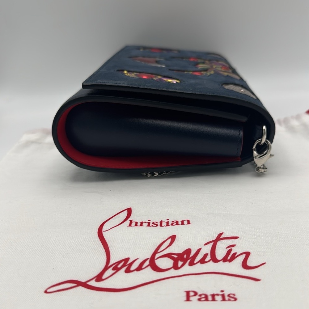 Christian Louboutin Paloma Heart Mexiloubi Calf Crossbody Clutch Bag - Picture 5 of 14